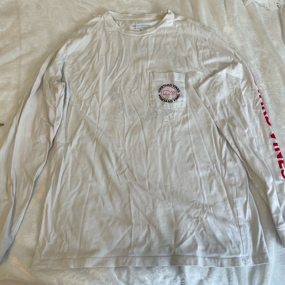 White Vineyard Vines Men's Medium Long Sleeve Shirt
